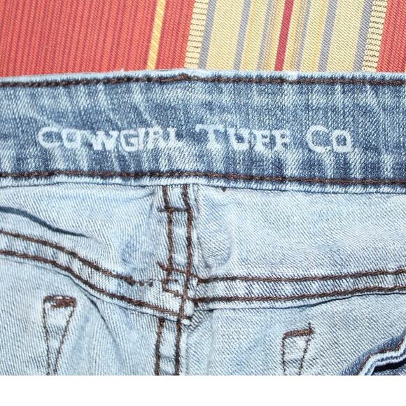 Cowgirl Tuff Co. Bootcut Jeans Rodeo Embroidered Star & Cowgirl Design W31 L35 - Picture 6 of 7